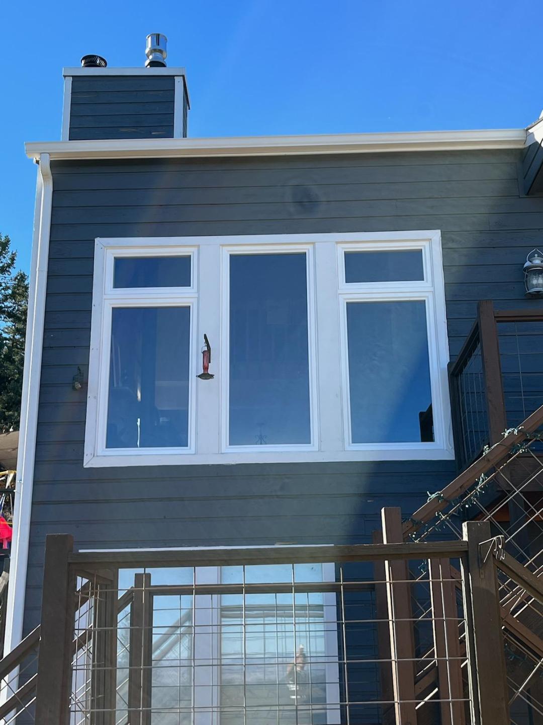Morrison, CO. after new Jeldwen V-4500 Vinyl Awing windows over Picture allows upper ventilation to the living room We can also the Awning windows at the bottom