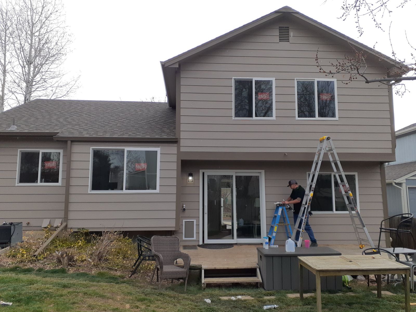 Milgard vinyl Trinsic install 