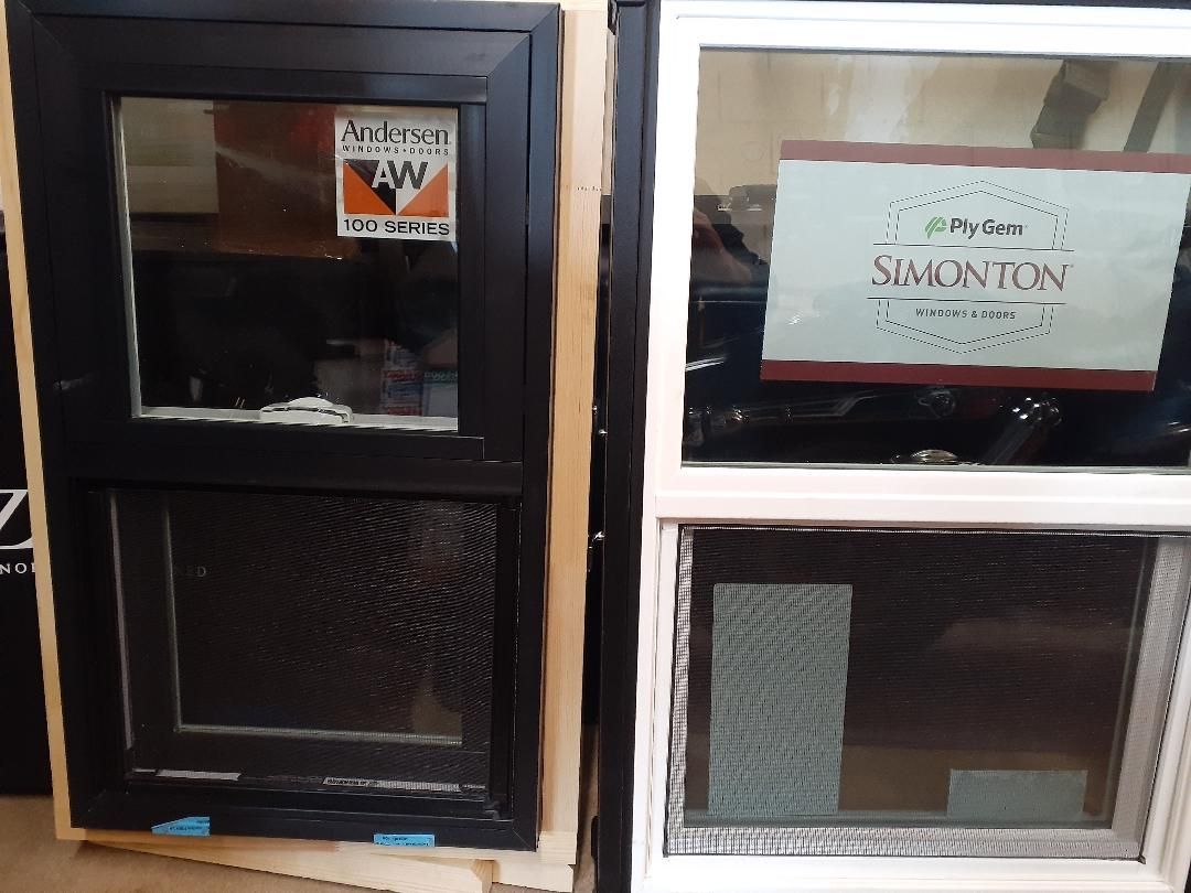Most popular products chosen by our customers Andersen 100 series (Fibrex) composite and Simonton Daylight-Max series (Vinyl) windows many custom color options are available
